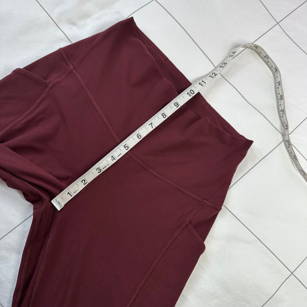 Lululemon Leggings Womens 6 Align High Rise Pockets 25" Red Merlot Yoga Pilates - Picture 10 of 12